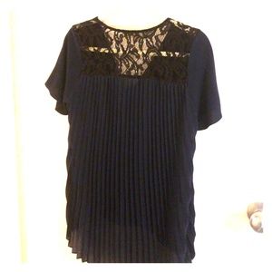 Michael Kors navy and black blouse